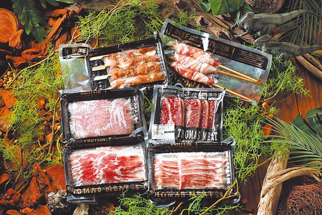 顶级肉铺品牌汤玛仕肉舖中秋推出两款限定烤肉组合，包括澳洲和牛嫩肩骰子牛排、纽西兰法式小牛肋眼、嫩肩里肌薄片与巴拉圭菲力薄片的「草食王者组」（见图）。（汤玛仕肉舖提供）