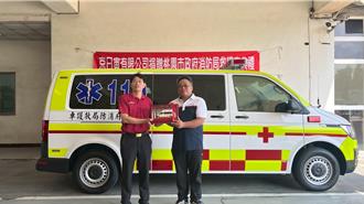 企業捐救護車給桃園竹圍分隊 用實際行動支持消防救護
