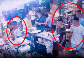阿志頭刺青8＋9景美夜市「討保護費」！海產店怒報警 揪網友拳上
