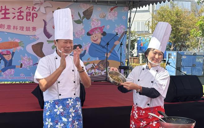 台东客家文化生活节「食艺传承客家亲子创意料理竞赛」今（13）日上午在台东客家学堂及北町建筑群登场。（蔡旻妤摄）