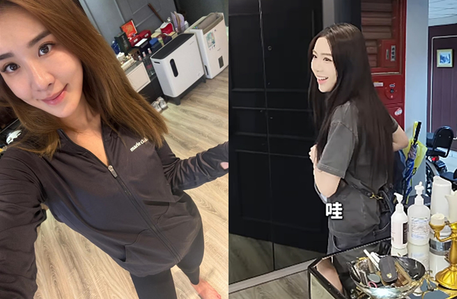 小禎公開介紹18歲Emma。（圖／翻攝自胡小禎臉書；翻攝自karenhu1984 IG）