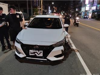 鳳山男逆向猛撞路燈倒地 坦承「吸一根上路」警搖頭