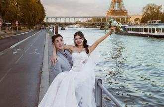 舞陽宣布結婚！巴黎鐵塔放閃「超美老婆正面曝光」