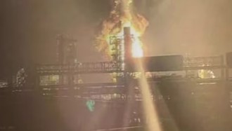  烏克蘭成功打擊俄羅斯列寧格州煉油廠 火光衝天損失巨大