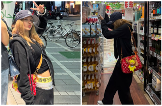 Lisa狠甩Labubu！改掛「新歡」出門 褲頭1句中文標語超厭世