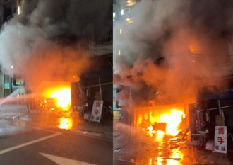 快訊》三重透天厝惡火　1樓全面燃燒傳爆炸聲響