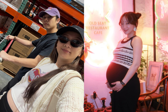 玉兔二胎倒數兩月 孕肚大如氣球坦言「越來越不能走」