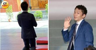 直擊》李洋上任前先求神保佑　西裝革履現身行天宮虔誠祈福