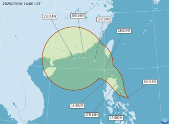 熱帶低壓生成 估周四增強為米塔颱風 路徑曝