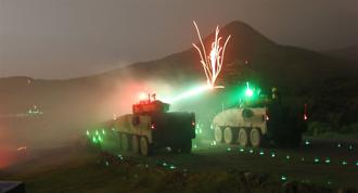 【333旅聯兵3營三軍聯合火力測考】夜間防禦制壓 展全天候作戰效能