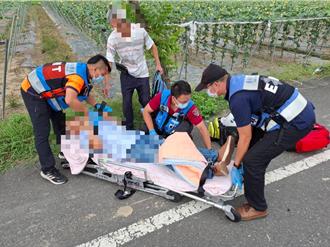 疑轉彎衝太快釀禍！台南東山2車對撞1人命危、2人受傷