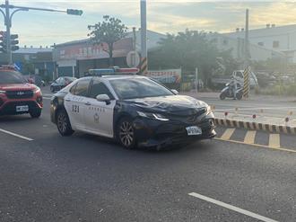 花蓮巡邏警車碰撞機車！7旬老婦連人帶車噴飛 送醫不治