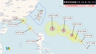 周四恐雙颱並存！專家曝3地衝擊大 揭它「強度高風場廣大」