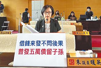 台中 藍批債留子孫 綠嗆哭窮