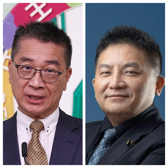 民进党秘书长徐国勇(左图)、国民党立委吴宗宪(右图)。（合成图/资料照片、吴宗宪提供）