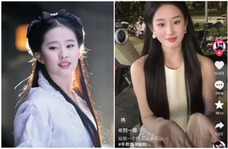 22歲女大生神似劉亦菲爆紅！4支短片狂吸28萬粉 帳號名被酸蹭紅
