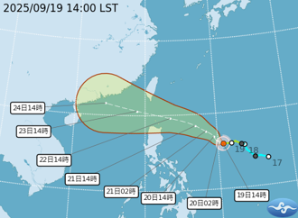 樺加沙颱風來勢洶洶 豪雨砸花東「紫到發白」 風雨時程曝