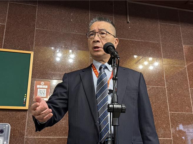 民进党秘书长徐国勇。（王千豪摄）