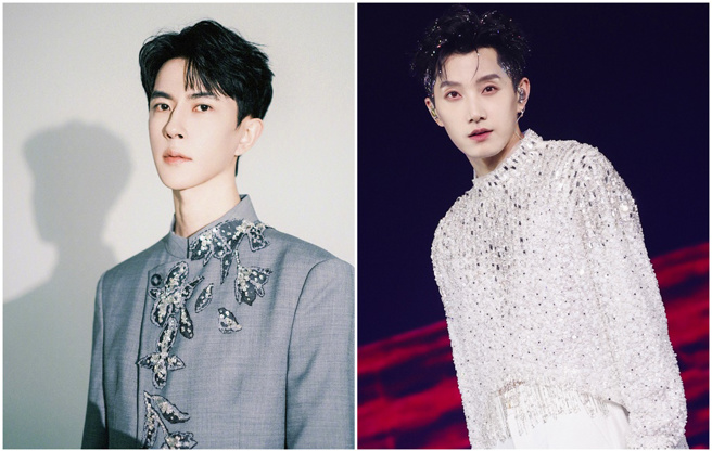 范世錡(右)曾與于朦朧參加《2013快樂男聲》。(圖/微博@于朦朧、范世錡)