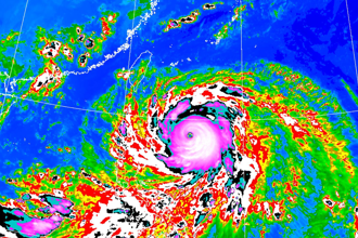 樺加沙颱風風雨預報出爐 4地明天停班停課達標