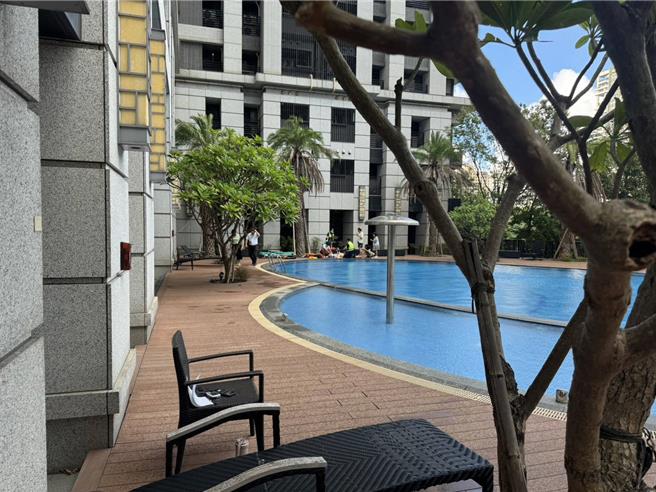 淡水沙崙路社區21日下午發生溺水事件。（淡水警分局提供）