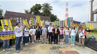 民眾黨團考察興達電廠  質疑台電「自我調查」甩鍋 