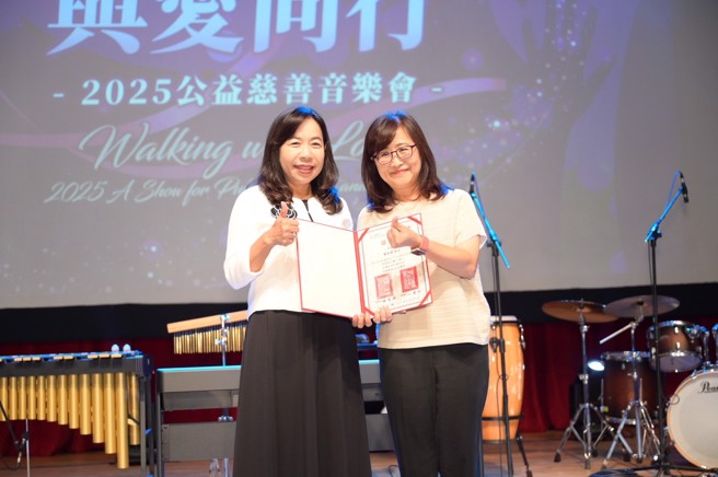 楊美娟表示，音樂會的成功絕非個人的功勞。（台北市家長會長協會理事長提供）