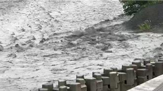 影》樺加沙釀台東山區豪雨不斷 太麻里溪水暴漲驚人