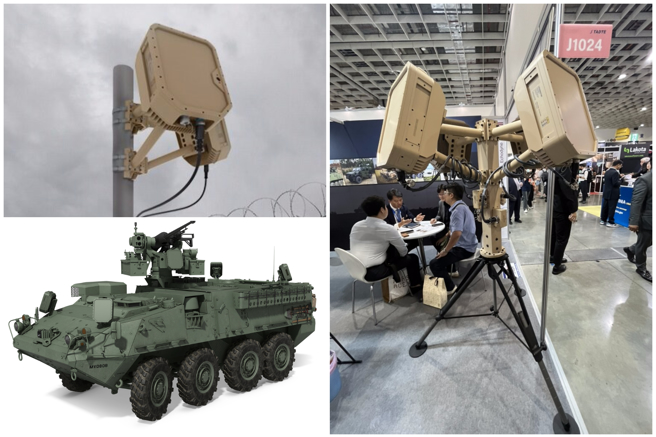 主力產品Echoshield，從車載到船舶和飛行器。可應用在種場景。（Echodyne提供、張威翔攝及合圖）