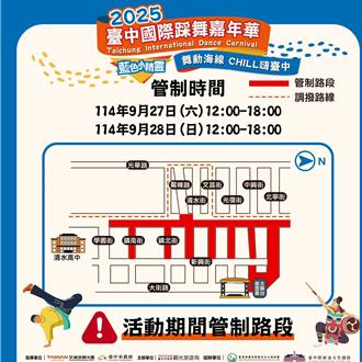 台中國際踩街嘉年華移師清水 交管五階段出爐