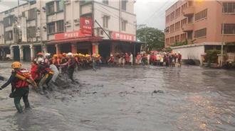 花莲马太鞍溪堰塞湖溢流　新北特搜助46人安全疏散