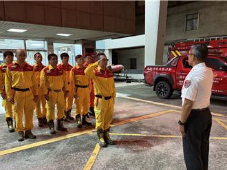 竹縣3車9人前進花蓮救災 後援人力備妥隨時可出發