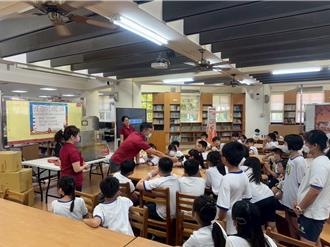 消防进驻校园 芦竹学童化身防灾小勇士