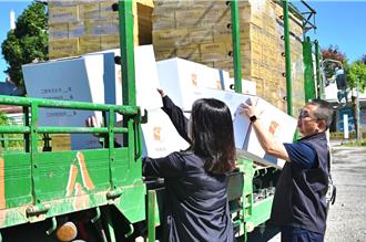 花莲光復媳妇马文君募捐物资 盼各界关心安抚灾民的心