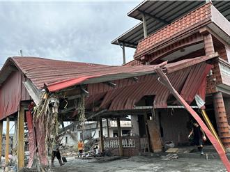 阿陶莫部落遭花莲洪灾灭顶 长者家园全毁 志工涌入救援