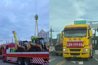 吊车大王「抢救车队」挺进灾区！10小时衝到光復乡 画面曝光