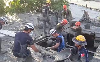 捨身讓女童「小沂」獲救 找到乾姑丈手機 嘉縣特搜徒手開挖尋人