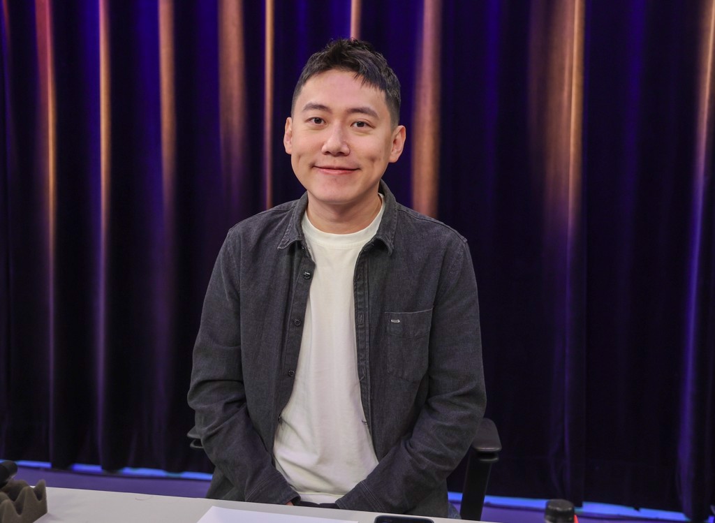 網紅Cheap擔任辯論會提問人。(中時資料照,姚志平攝)