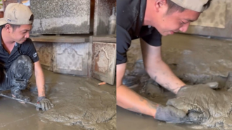 光復乡被泥巴淹没 他救灾5天领悟超轻松清理法 130万人狂讚