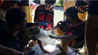 光復洪災第6天 高市特搜醫療組災區現場開刀救人