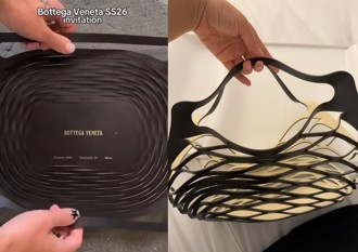 义大利名牌Bottega Veneta 大秀邀请函 台湾人表示「好眼熟」