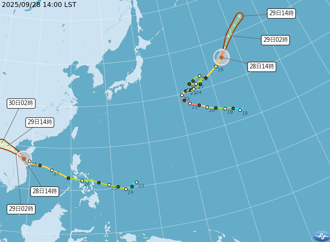 颱風掃過就GG！氣象粉專曝浣熊颱風「挖出超大冷水坑」 位置太尷尬