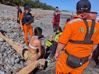 台東2比基尼女衝浪飄外海　海巡、消防即刻救援