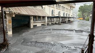 光復國中一樓全泡水、災損6000萬 目標明天復課