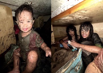 命悬一线！军人妻护3孩躲衣柜　泡水5小时终获救