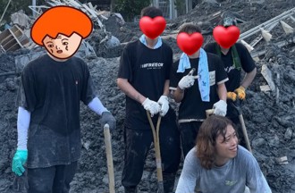 百萬作家組隊衝花蓮救災！挖整天被這幕感動：台灣人很暖