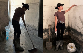 小草女神救灾「不挂白营旗帜背心」：团结善意陪伴花莲