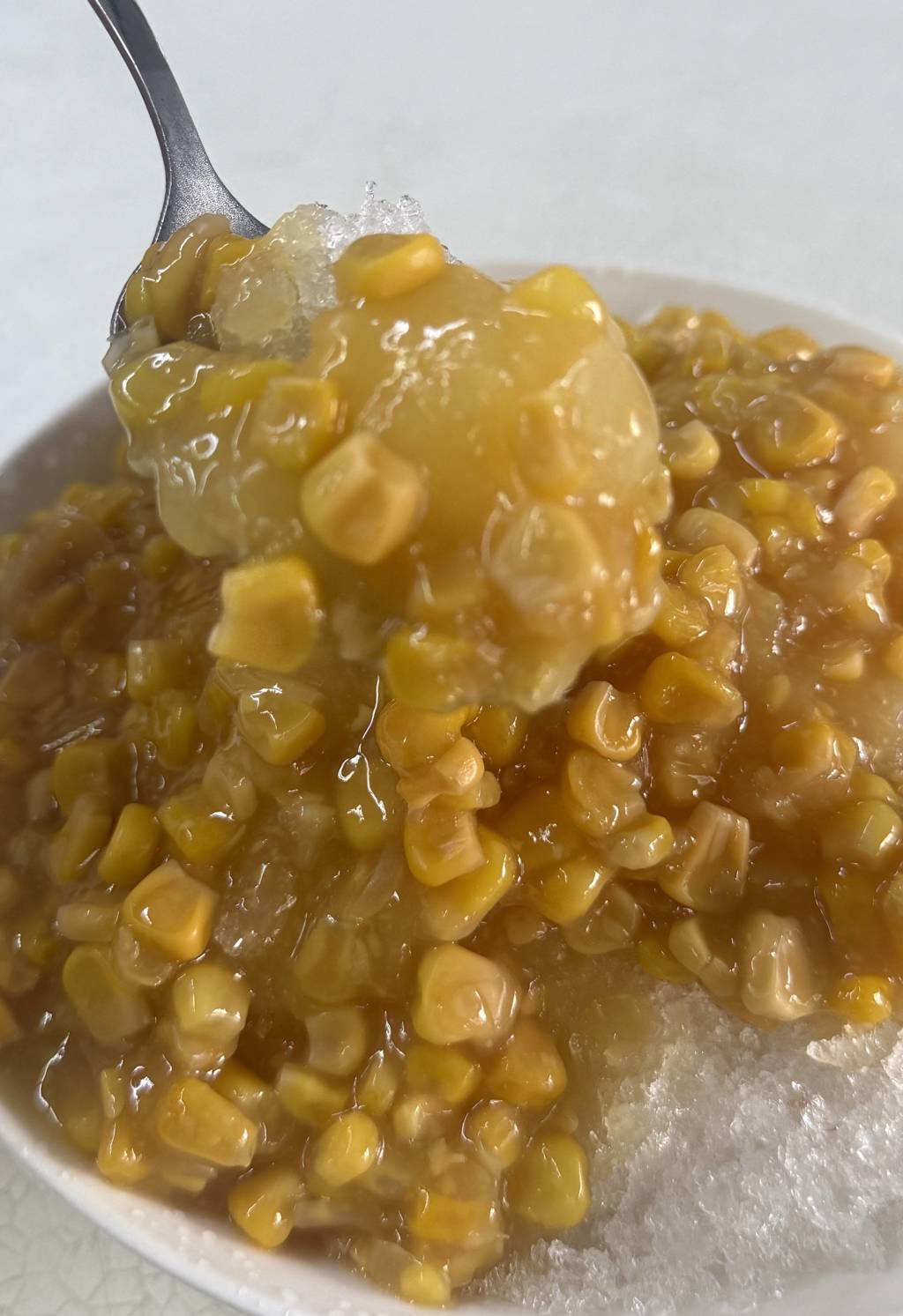 楊記玉米冰店的每一口玉米,都是台美歷史發展的見證。(施景耀 攝)