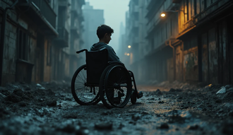 災區遇「輪椅弟」寸步難行！真相曝光 7萬人氣笑：還我眼淚