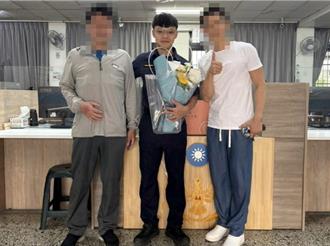 謝謝你救了我！心肌梗塞倒路旁   台中男中秋送花感謝救命警  